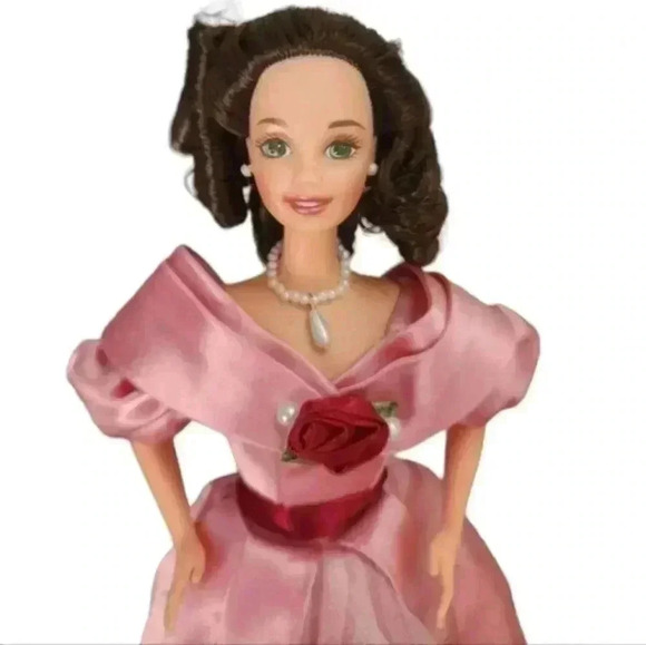 Mattel Sweet Valentine Barbie 1995 Vintage Special Edition Pink Gown Collectible - Picture 6 of 8
